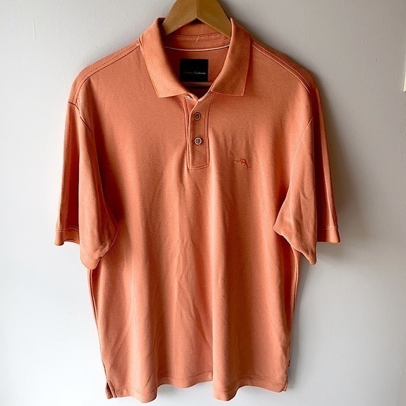 Tommy Bahama Other - Tommy Bahama Men Orange Polo Shirt Large EUC